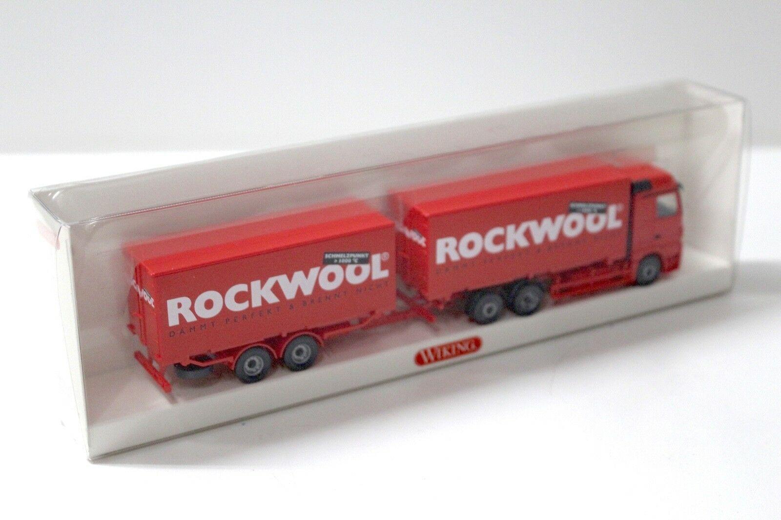 1:87 Wiking Mercedes Actros Wechselkoffer ROCKWOOL