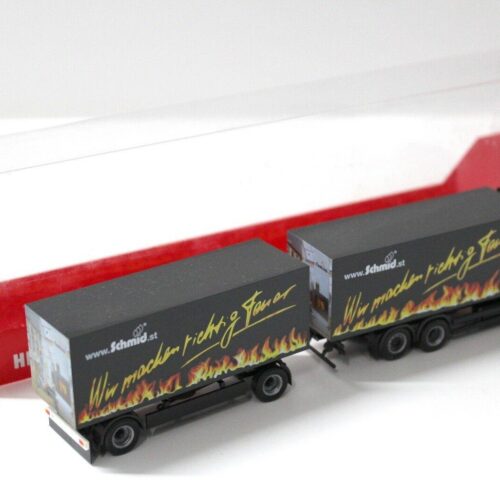 1:87 Herpa MAN TGA XXL HZ Koffer " SCHMID" flames