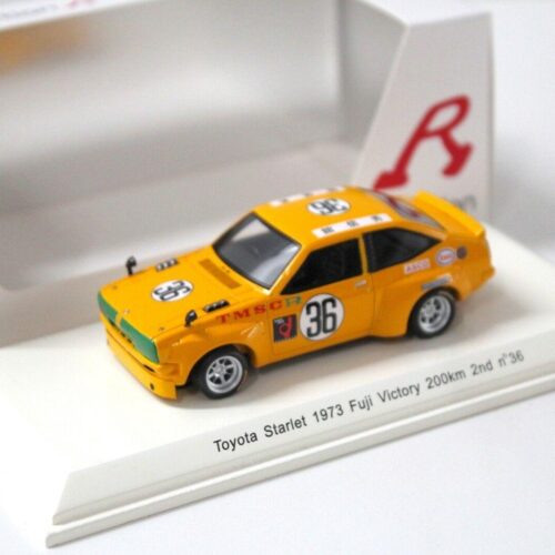 1:43 Spark Toyota Starlet 1973 Fuji Victory 200km #36 orange