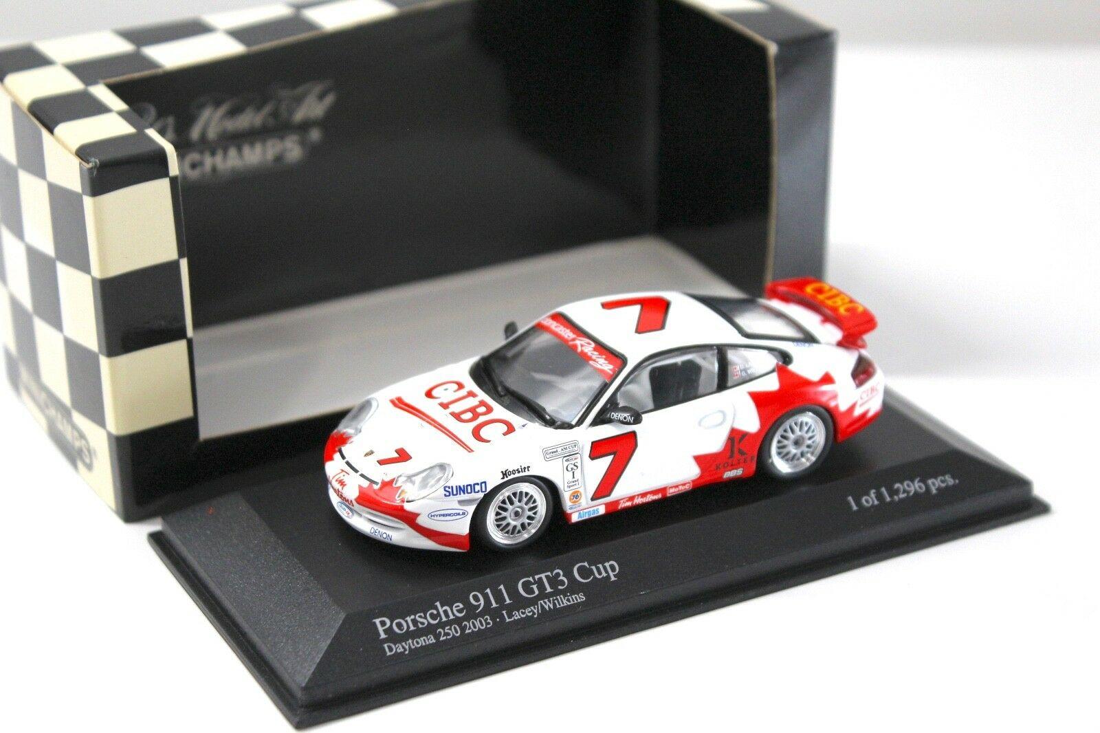 1:43 Minichamps Porsche 911 GT3 CUP Daytona 250 Lacey #7