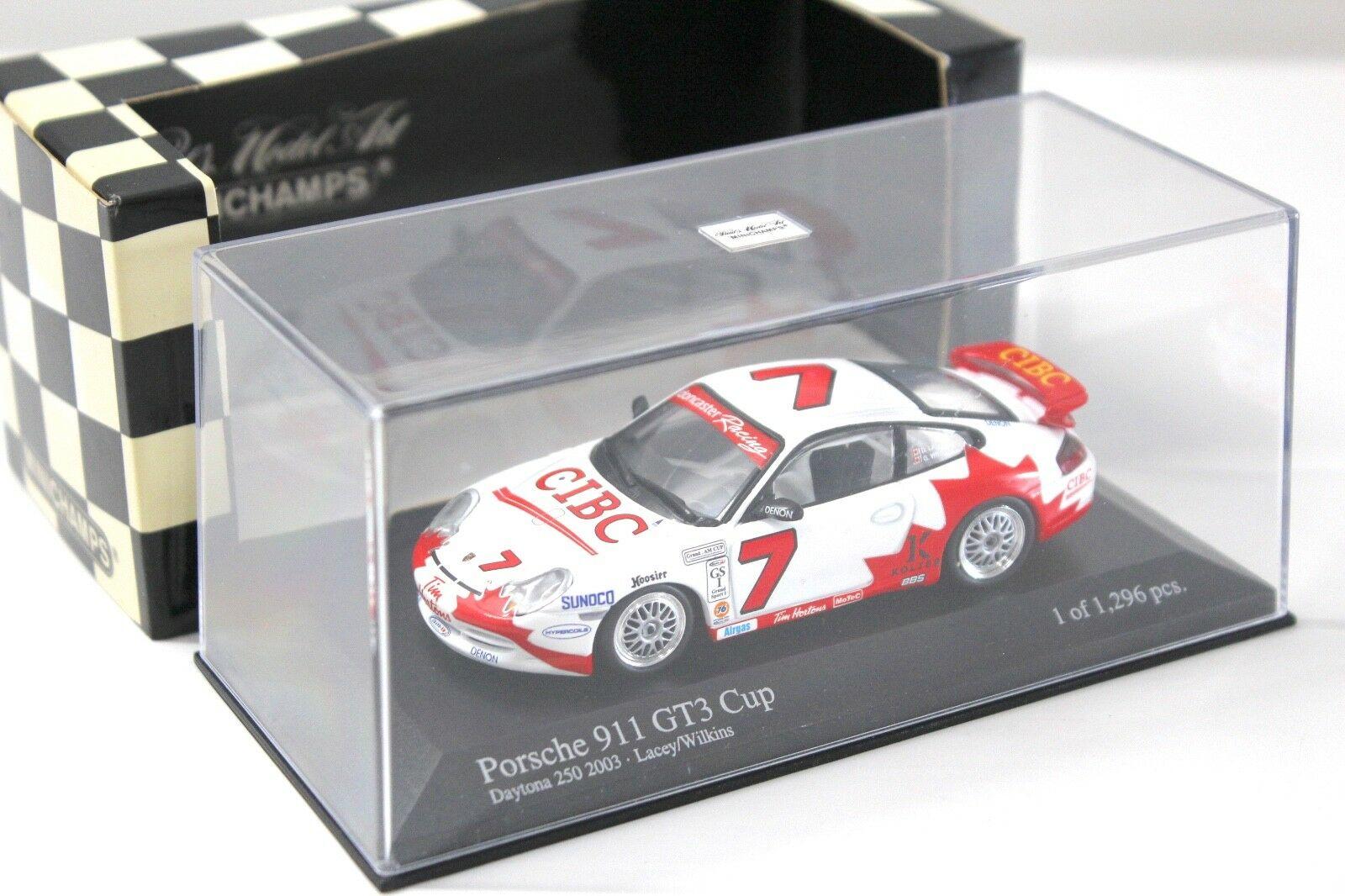 1:43 Minichamps Porsche 911 GT3 CUP Daytona 250 Lacey #7