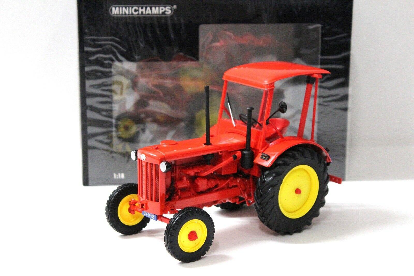 1:18 Minichamps Hanomag R35 Traktor 1953 red