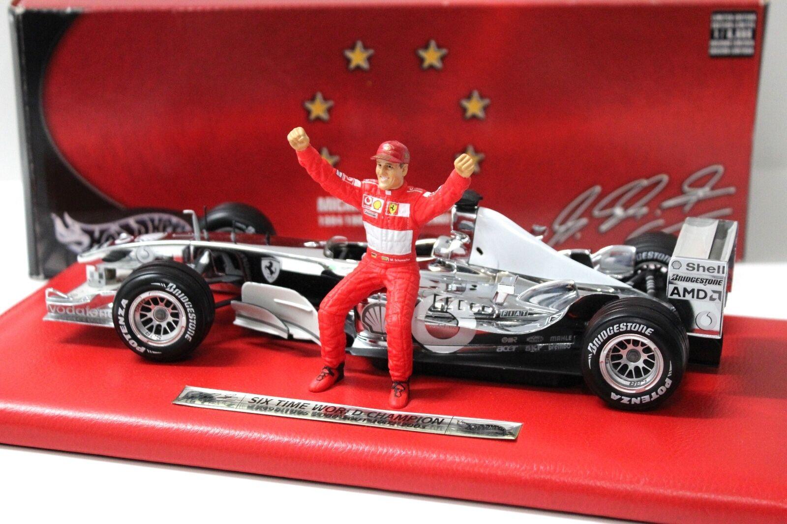 1:18 Hot Wheels Ferrari F2003 SIX Time World Champion CHROM EDITION