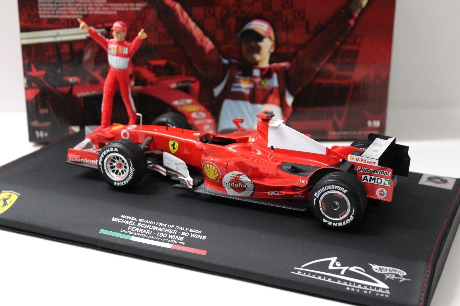 1:18 Hot Wheels Ferrari 248 F1 Monza * SCHUMACHER PRIVATE COLLECTION*