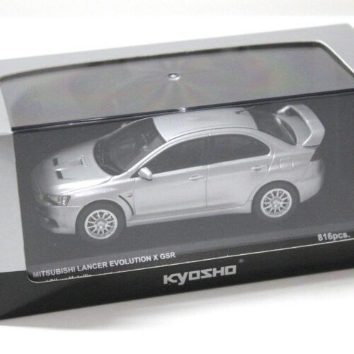1:43 Kyosho Mitsubishi Lancer Evolution X GSR silver