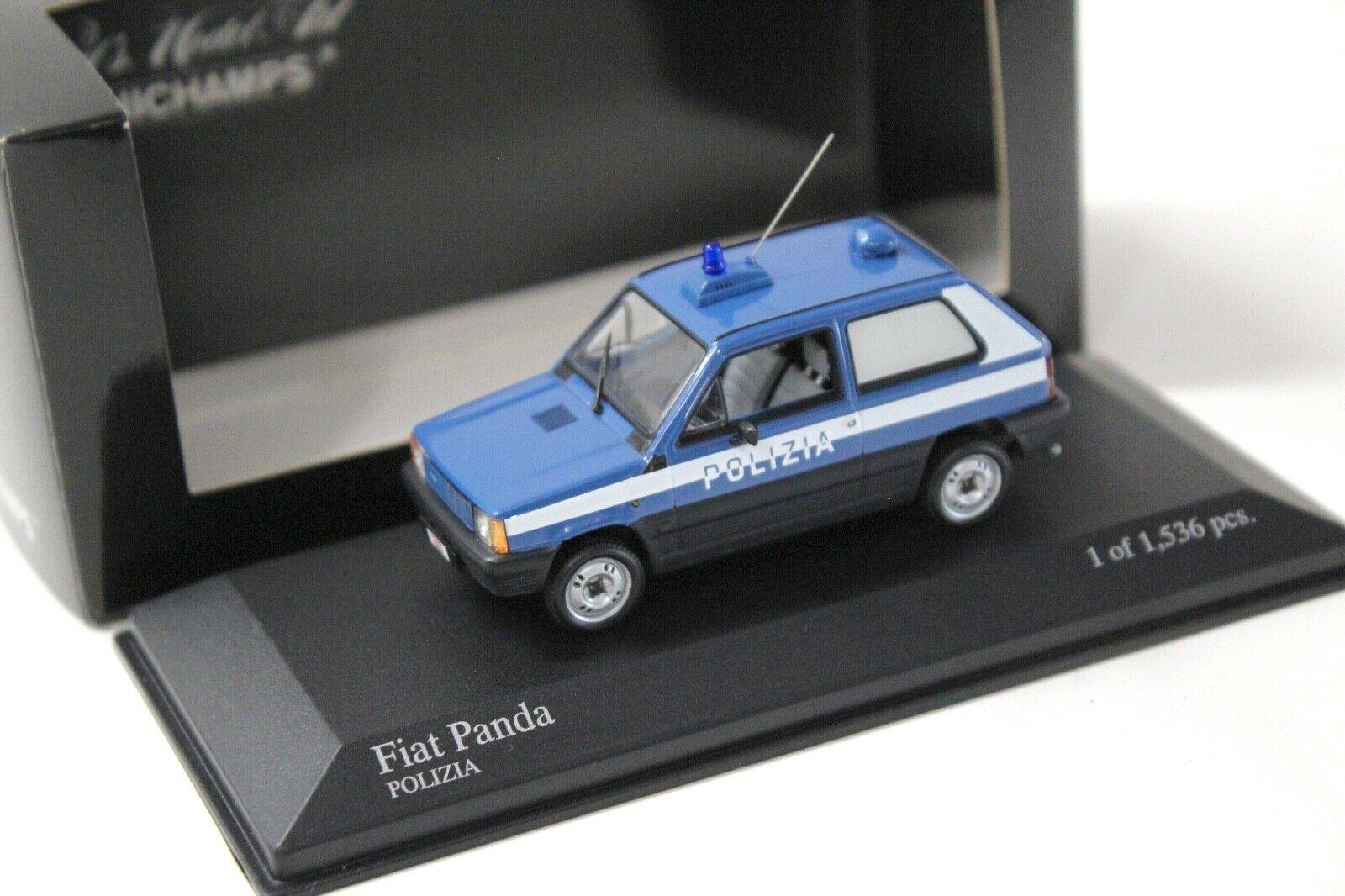 1:43 Minichamps Fiat Panda POLIZIA 1980 blue/ white