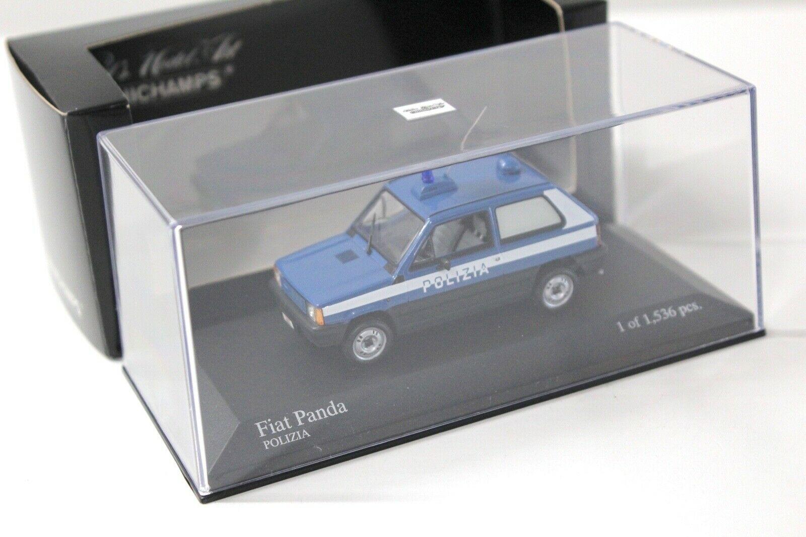 1:43 Minichamps Fiat Panda POLIZIA 1980 blue/ white
