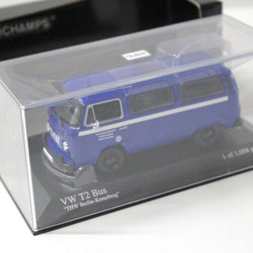 1:43 Minichamps VW T2 Bus THW Berlin-Kreuzberg blue - Image 3