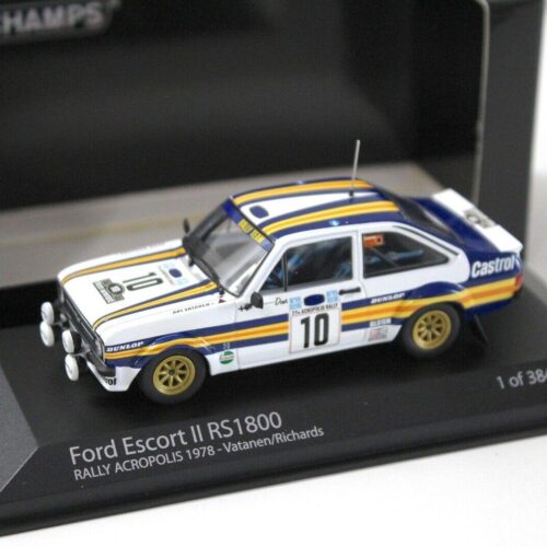 1:43 Minichamps Ford Escort II RS1800 Rally Acropolis #10 Vatanen