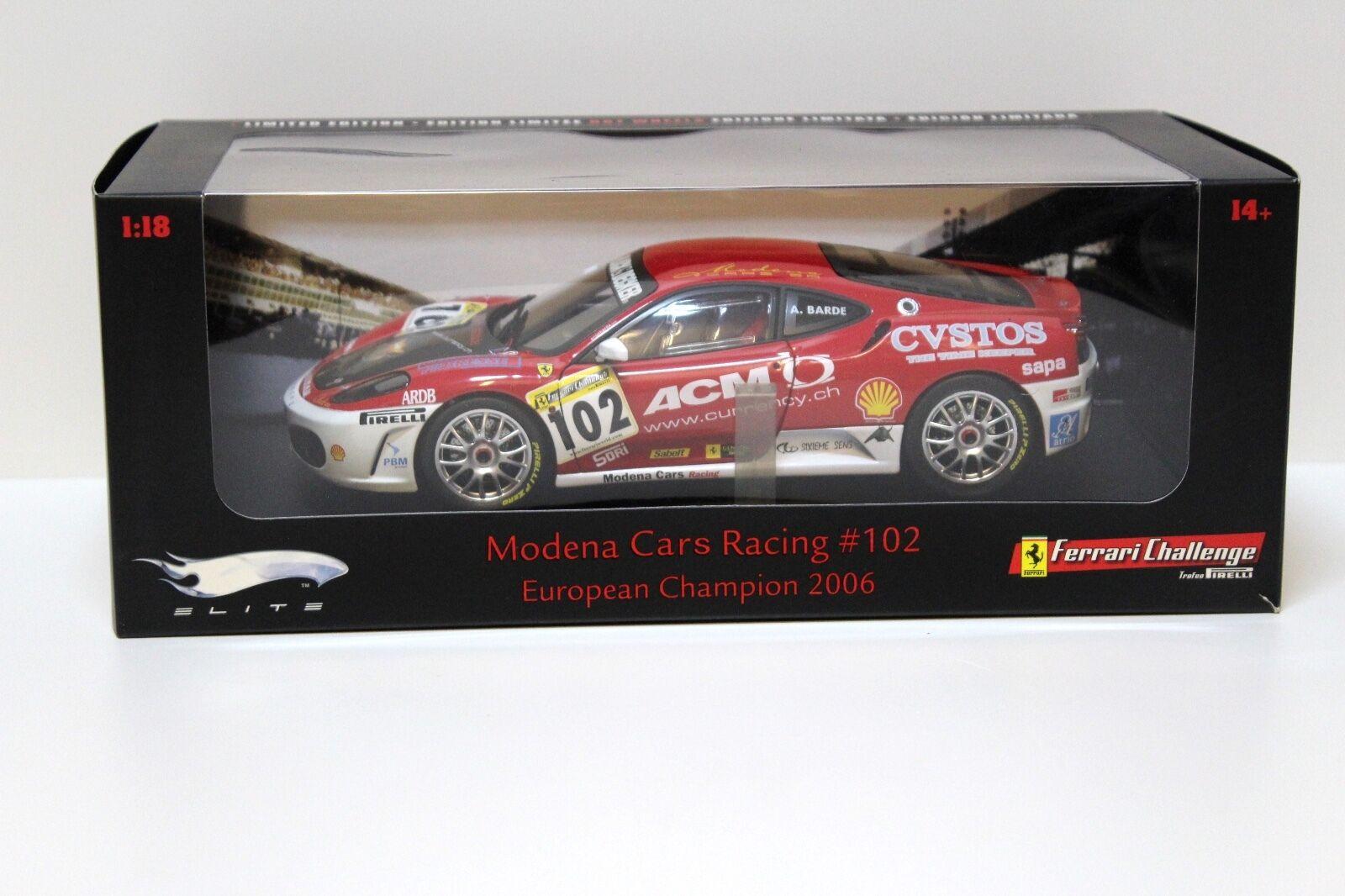 1:18 Hot Wheels Elite Ferrari F430 Challenge *EURO Champ* #102