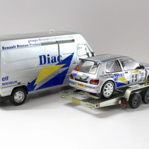 1:18 OTTO RALLYE SET Renault Master + Renault CLIO #15 OT289B