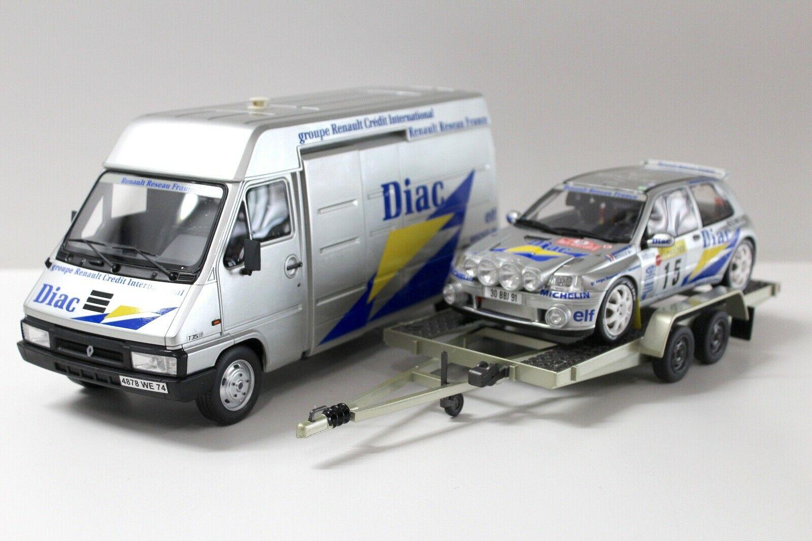 1:18 OTTO RALLYE SET Renault Master + Renault CLIO #15 OT289B