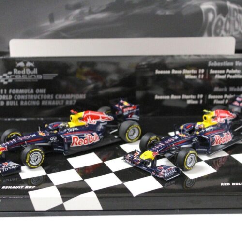 1:43 Minichamps F1 SET Red Bull Racing Renault RB7 Webber /Vettel