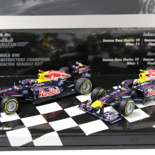 1:43 Minichamps F1 SET Red Bull Racing Renault RB7 Webber /Vettel
