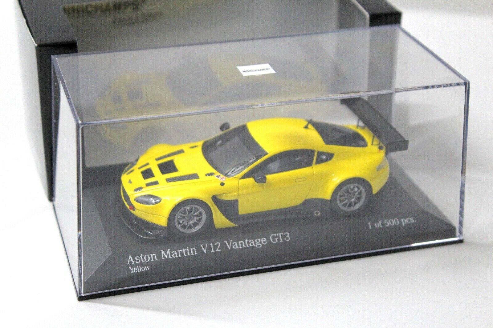 1:43 Minichamps Aston Martin V12 Vantage GT3 yellow