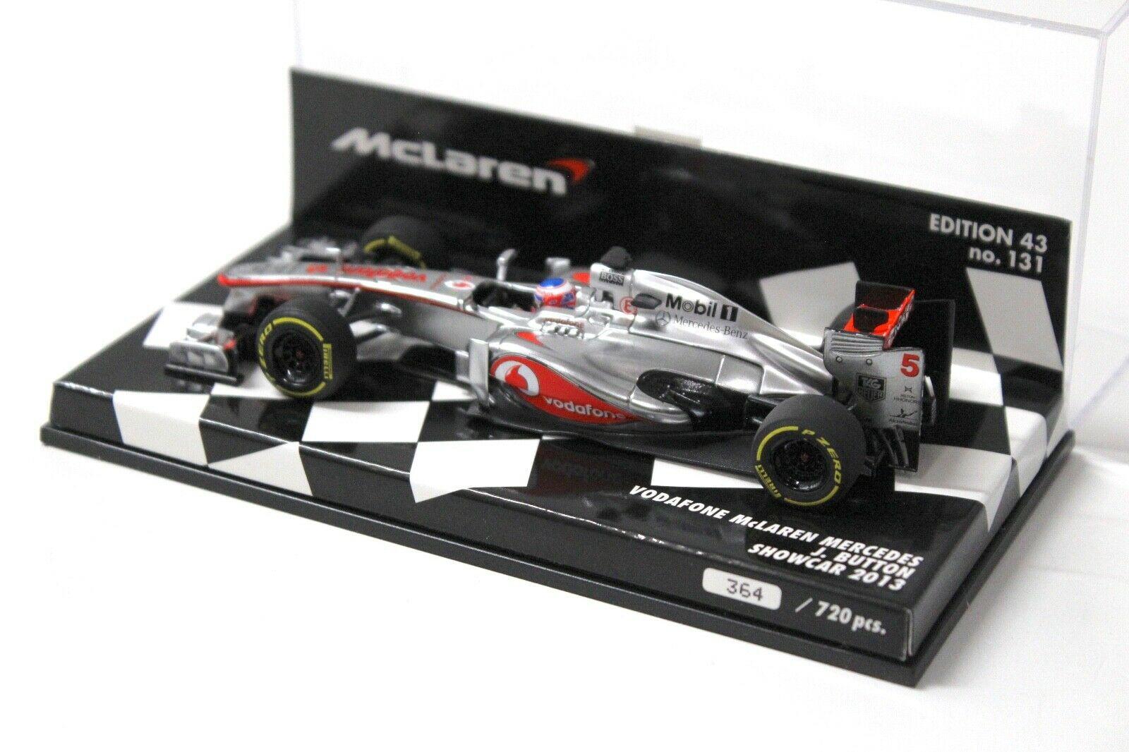 1:43 Minichamps F1 McLaren Mercedes J.Button Showcar 2013