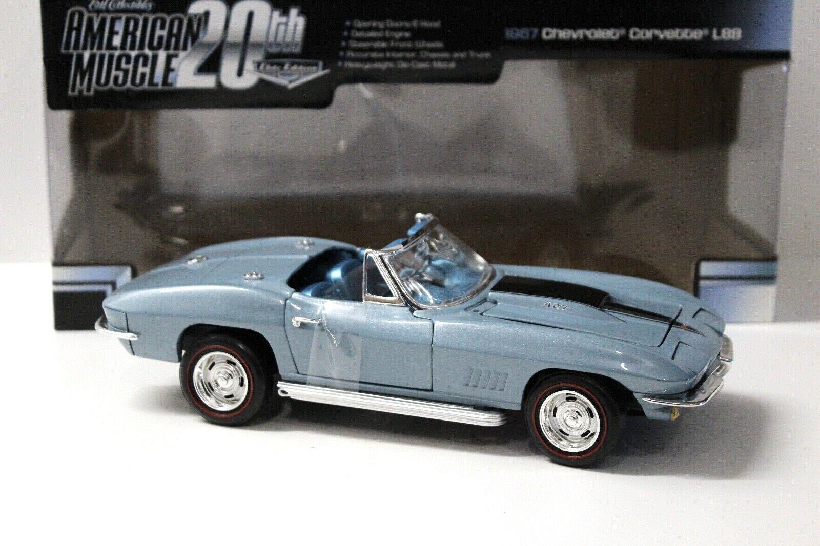 1:18 ERTL 1967 Chevrolet Corvette L88 Convertible blue