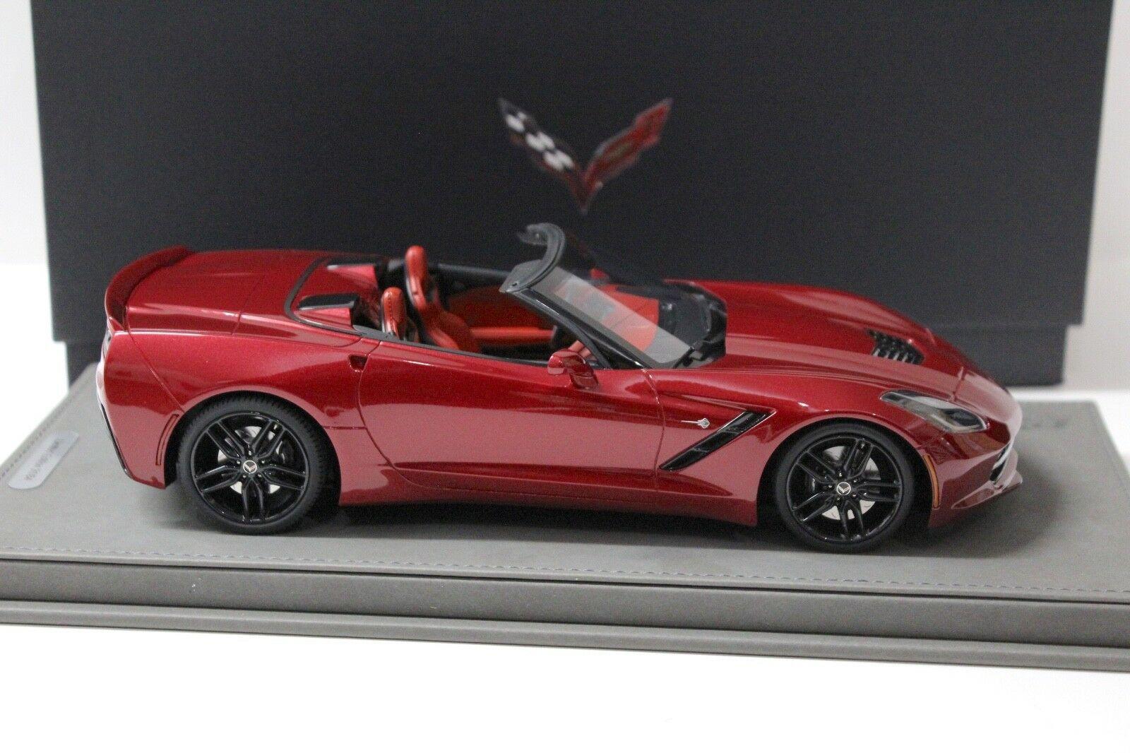 1:18 BBR Chevrolet Corvette Stingray Convertible Cristal red