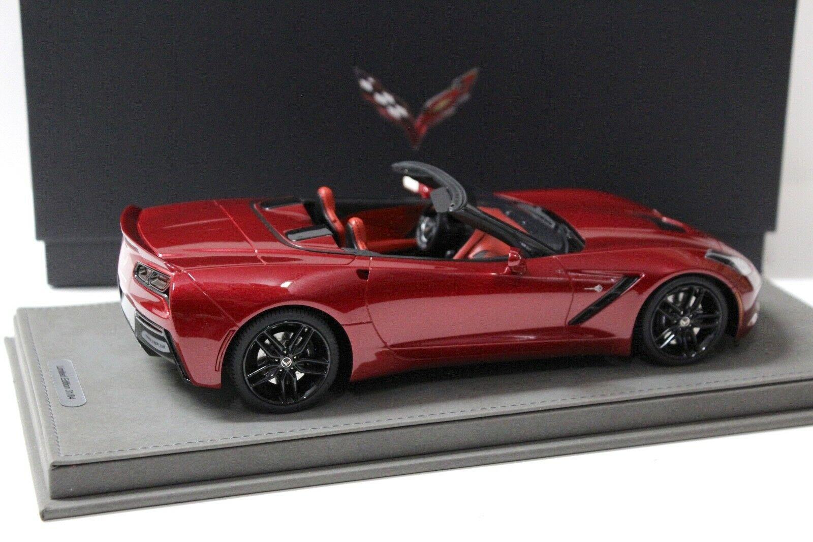 1:18 BBR Chevrolet Corvette Stingray Convertible Cristal red