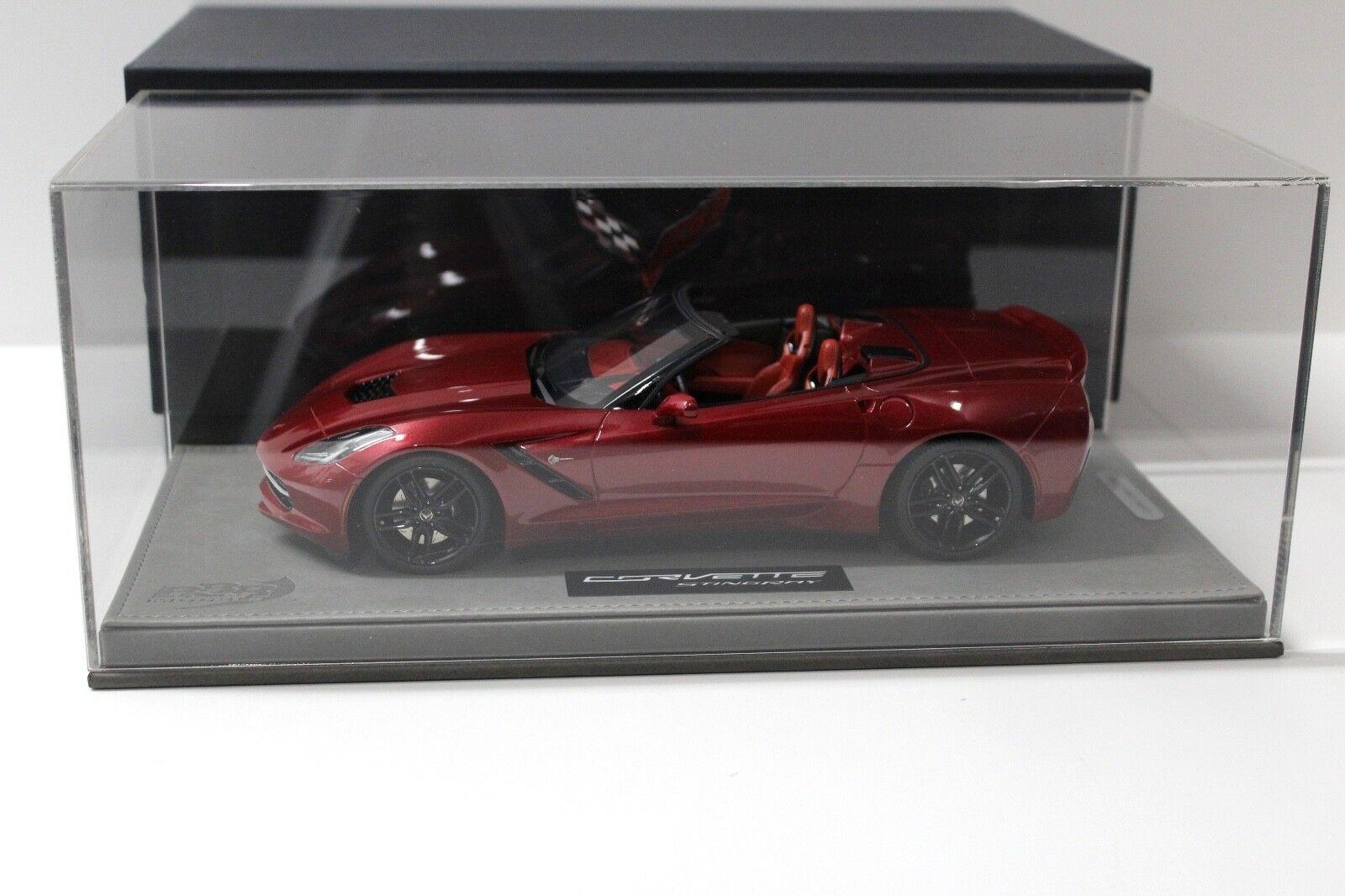 1:18 BBR Chevrolet Corvette Stingray Convertible Cristal red