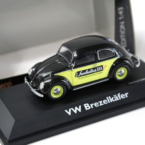 1:43 Schuco VW Käfer Brezelkäfer "SANHELIOS 333" black