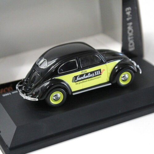 1:43 Schuco VW Käfer Brezelkäfer "SANHELIOS 333" black