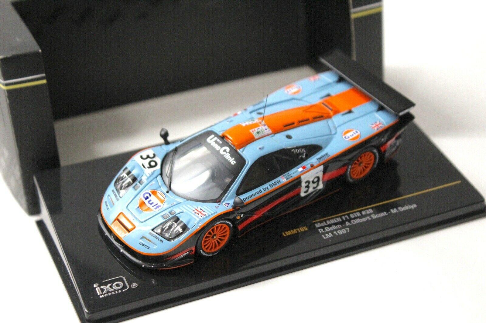 1:43 IXO McLaren F1 GTR #39 LM 1997 GULF RACING R.Bellm