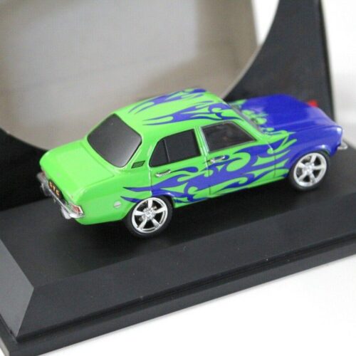 1:43 Schuco Opel Ascona A Tuning Car Flames blue/green