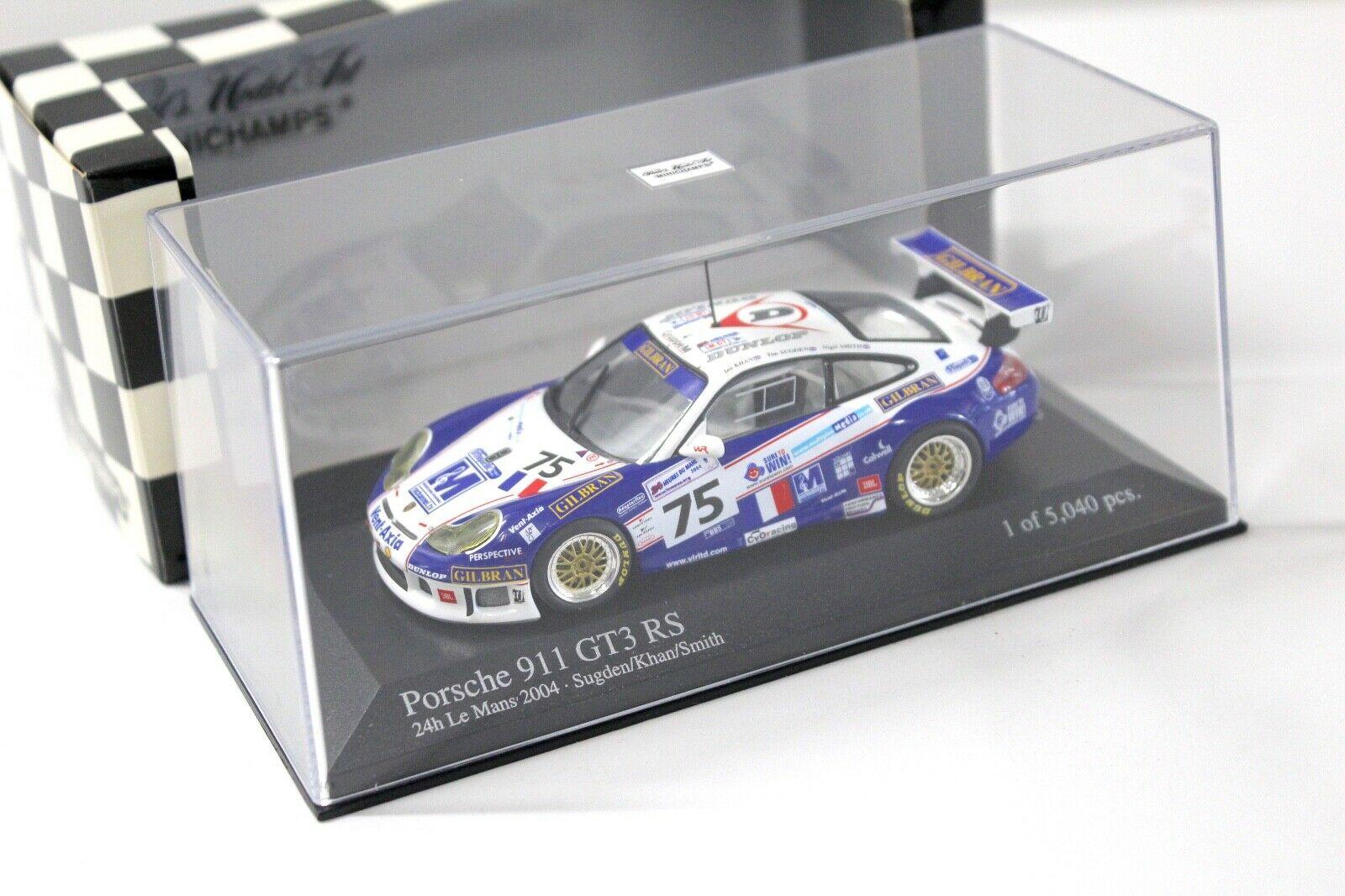 1:43 Minichamps Porsche 911 996 GT3 RS 24h Le Mans 2004 #75