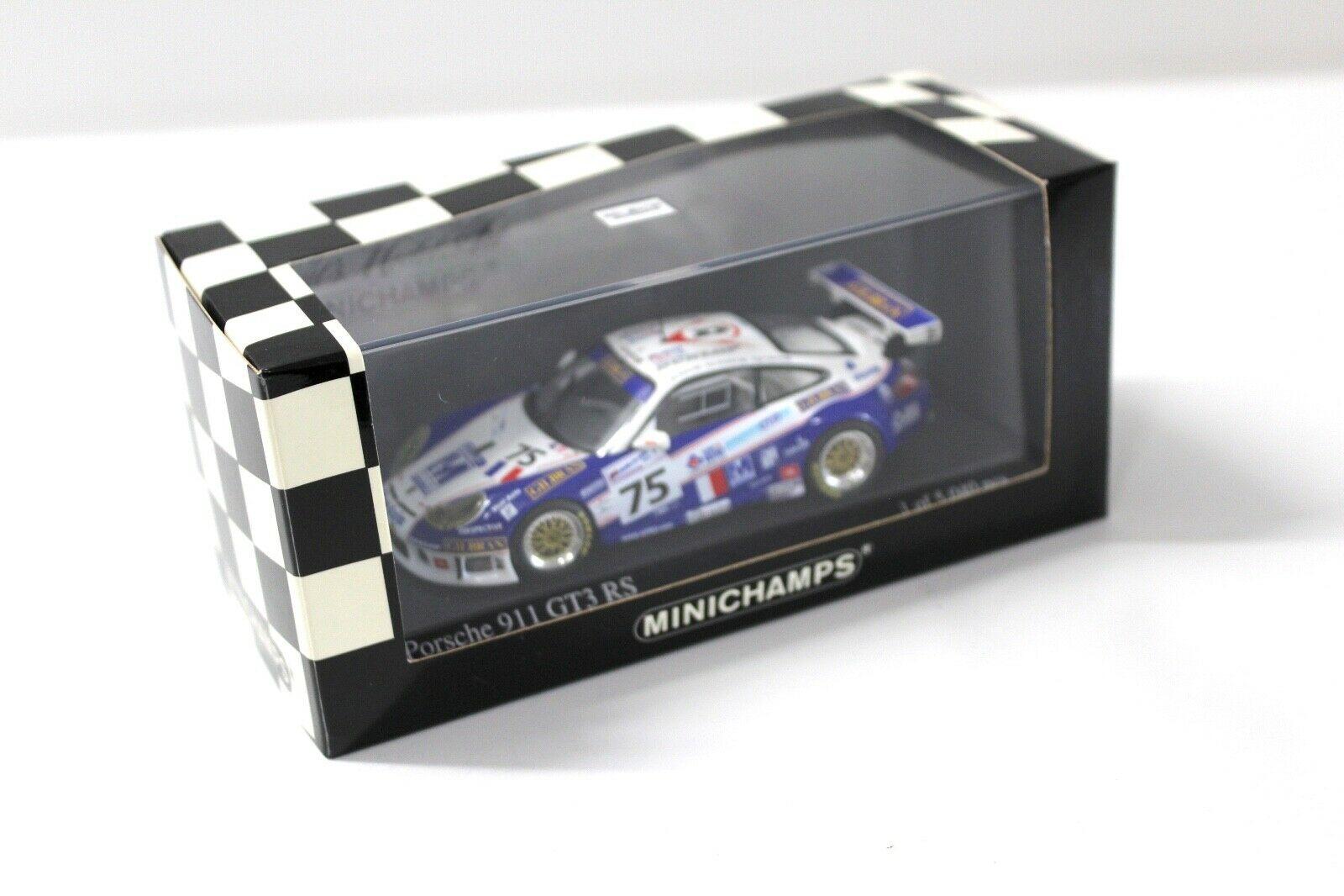 1:43 Minichamps Porsche 911 996 GT3 RS 24h Le Mans 2004 #75