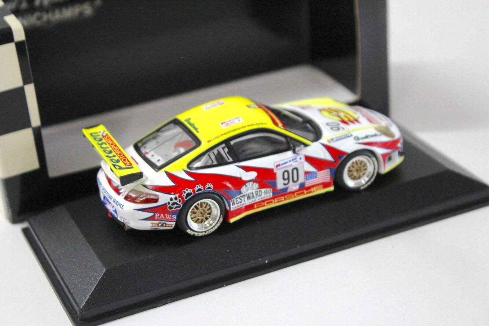 1:43 Minichamps Porsche 911 996 GT3 RSR 24h Le Mans 2004 #90
