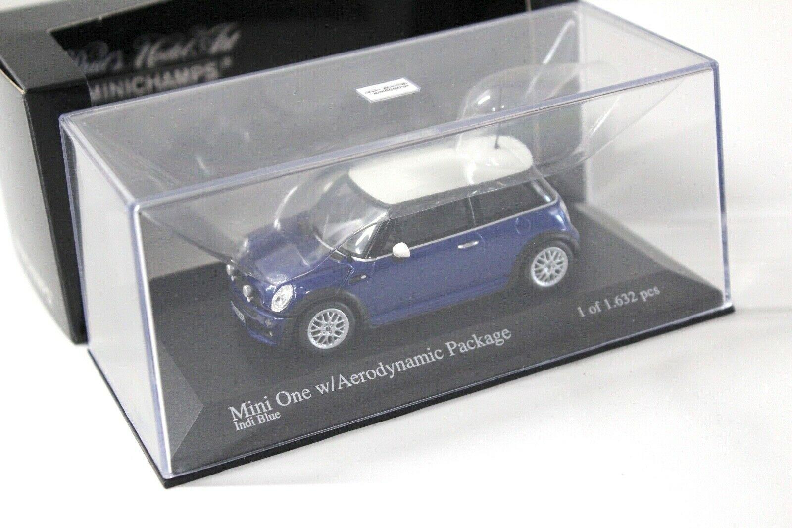 1:43 Minichamps Mini One Aerodynamic Package Indi blue 2003