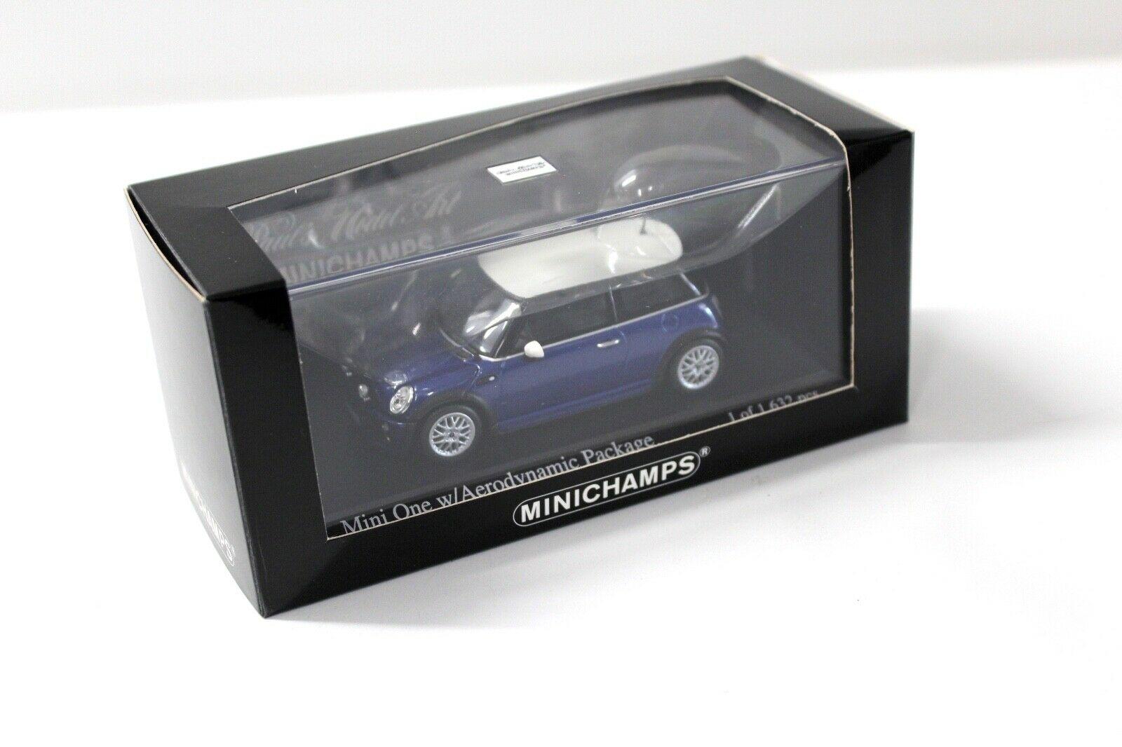 1:43 Minichamps Mini One Aerodynamic Package Indi blue 2003