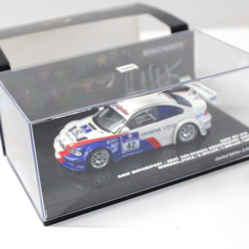 1:43 Minichamps BMW M3 GTR 24h Nürburgring Winner #42 Stuck/ Müller/ Lamy