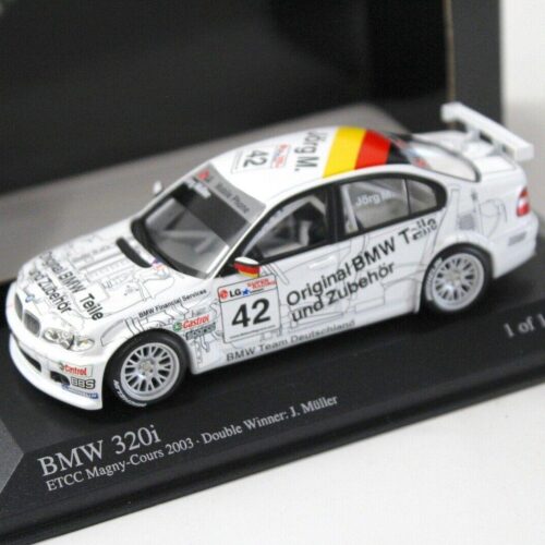 1:43 Minichamps BMW 320i ETCC Magny-Cours 2003 Jörg M.