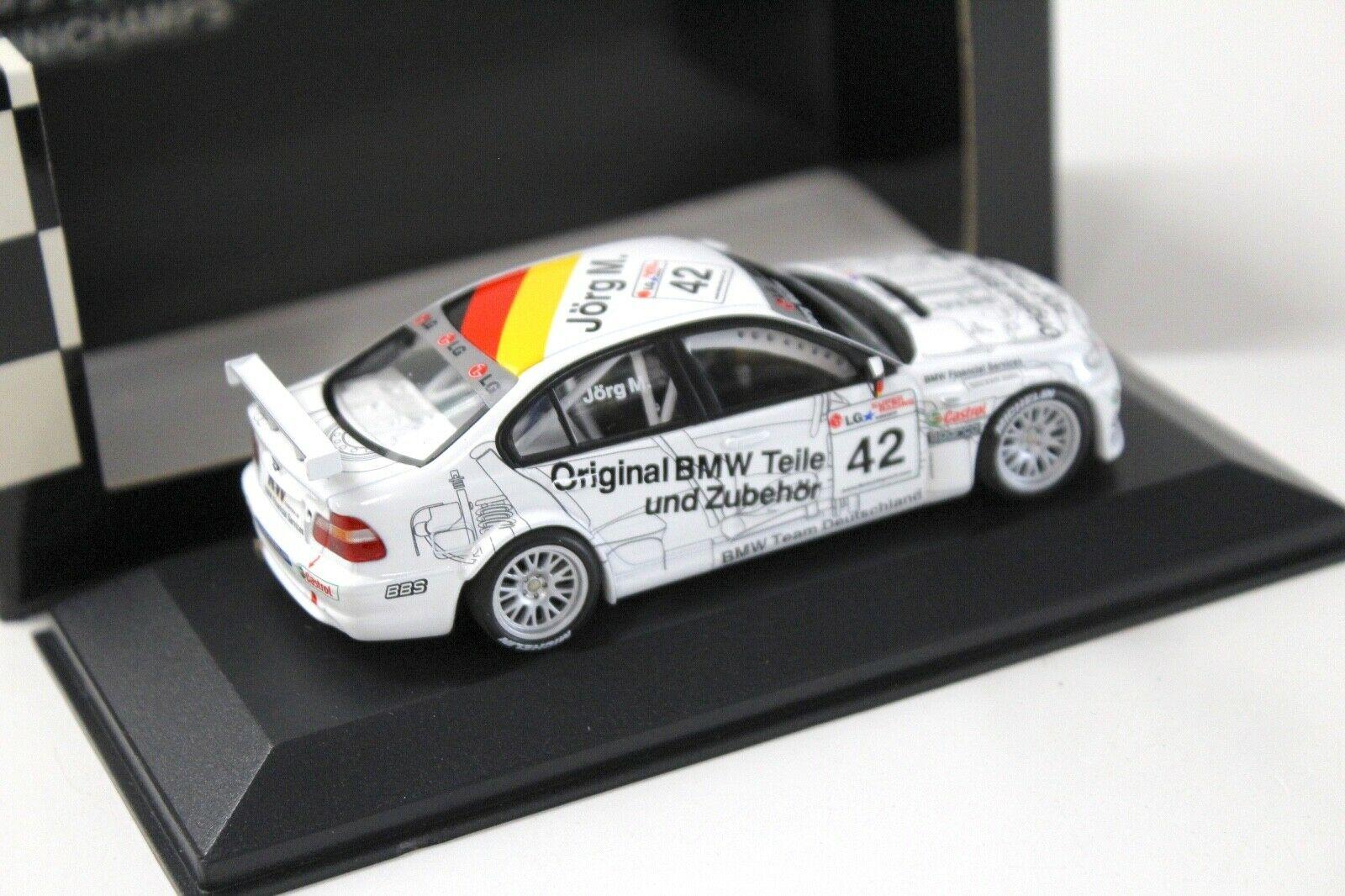 1:43 Minichamps BMW 320i ETCC Magny-Cours 2003 Jörg M.
