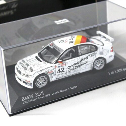 1:43 Minichamps BMW 320i ETCC Magny-Cours 2003 Jörg M.