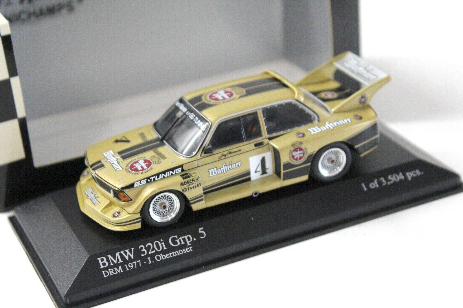 ID 34393 orig 2.jpg 1:43 Minichamps BMW 320i Grp.5 DRM 1977 Warsteiner #4 gold