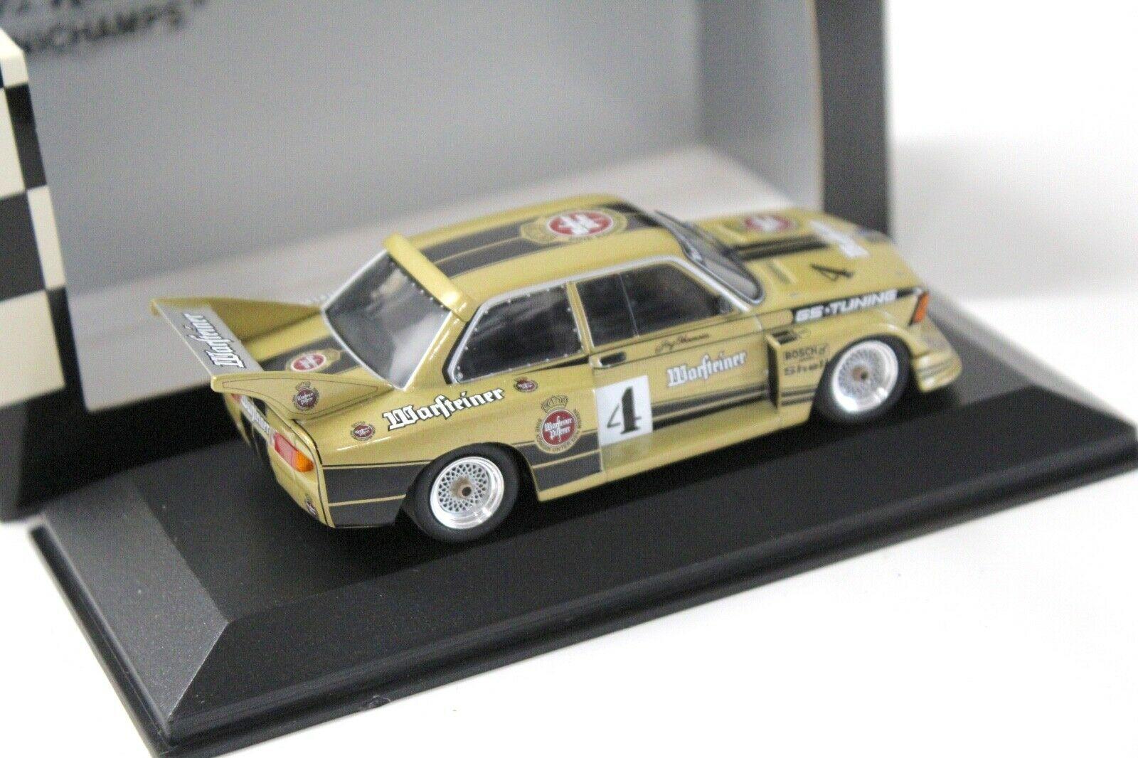 1:43 Minichamps BMW 320i Grp.5 DRM 1977 Warsteiner #4 gold