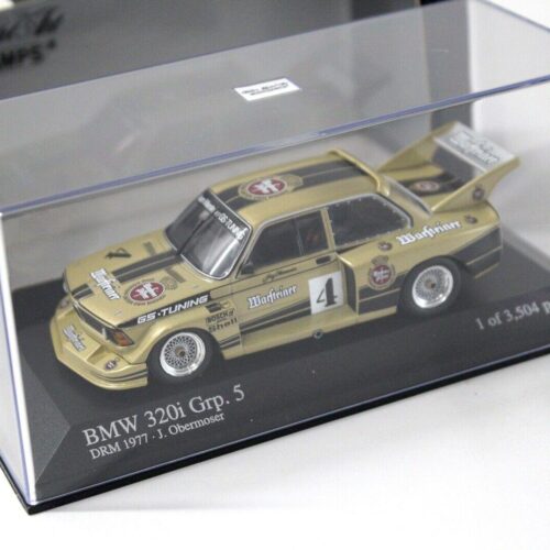 1:43 Minichamps BMW 320i Grp.5 DRM 1977 Warsteiner #4 gold