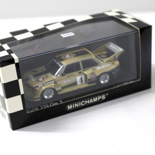 1:43 Minichamps BMW 320i Grp.5 DRM 1977 Warsteiner #4 gold