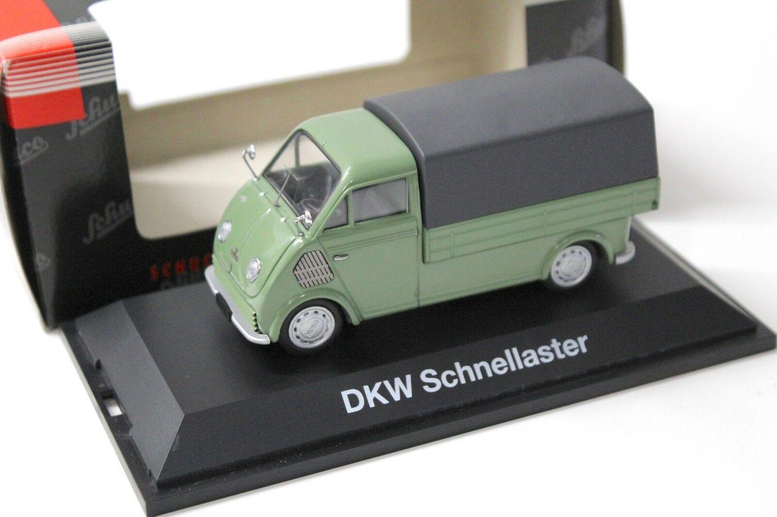 1:43 Schuco DKW Schnelllaster Pritsche/ Plane green