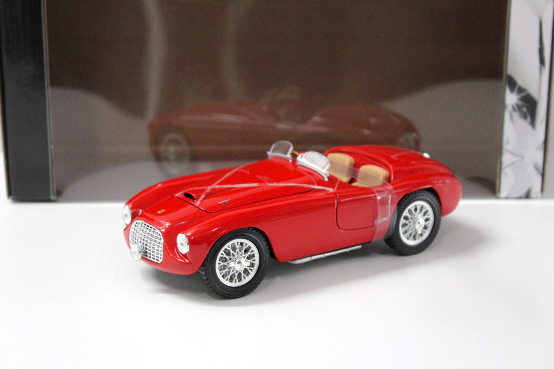1:18 Hot Wheels Ferrari 166 MM Barchetta red