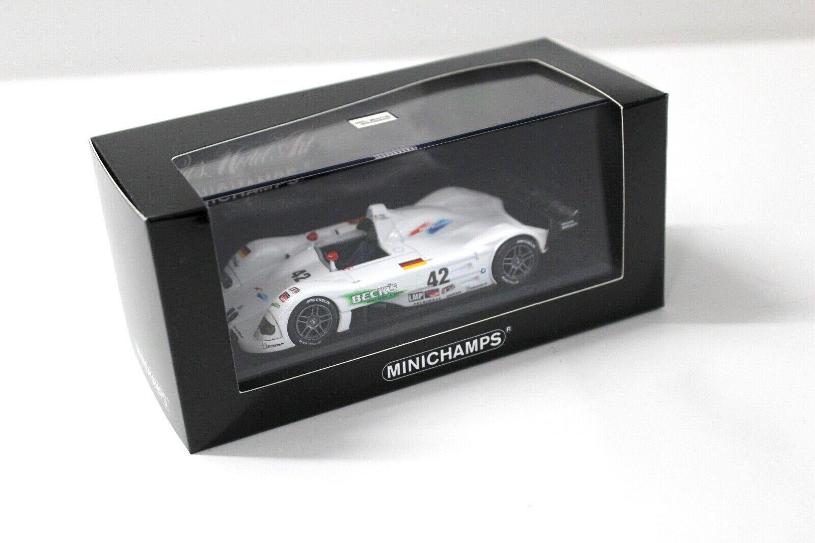 1:43 Minichamps BMW V12 LMR Winner 12h Sebring #42