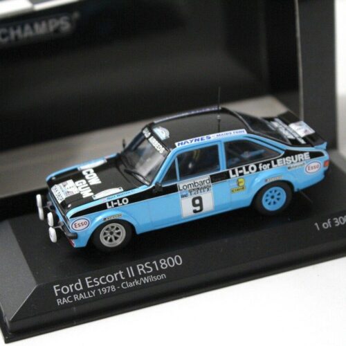 1:43 Minichamps Ford Escort II RS1800 Lombard RAC Rally #9 Clark/Wilson
