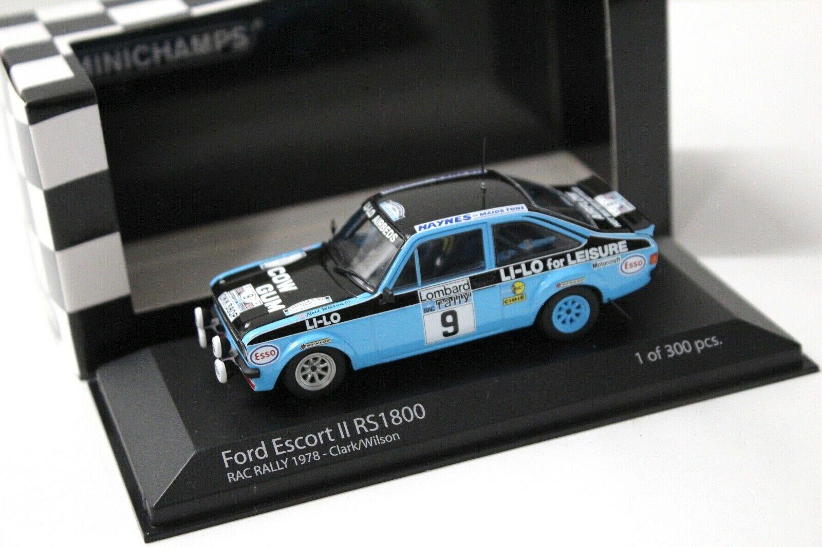 ID 34674 orig 2.jpg 1:43 Minichamps Ford Escort II RS1800 Lombard RAC Rally #9 Clark/Wilson