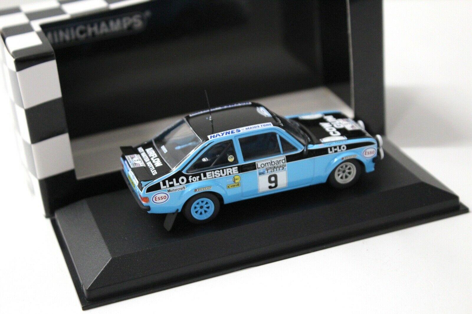 1:43 Minichamps Ford Escort II RS1800 Lombard RAC Rally #9 Clark/Wilson
