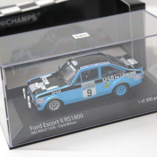 1:43 Minichamps Ford Escort II RS1800 Lombard RAC Rally #9 Clark/Wilson