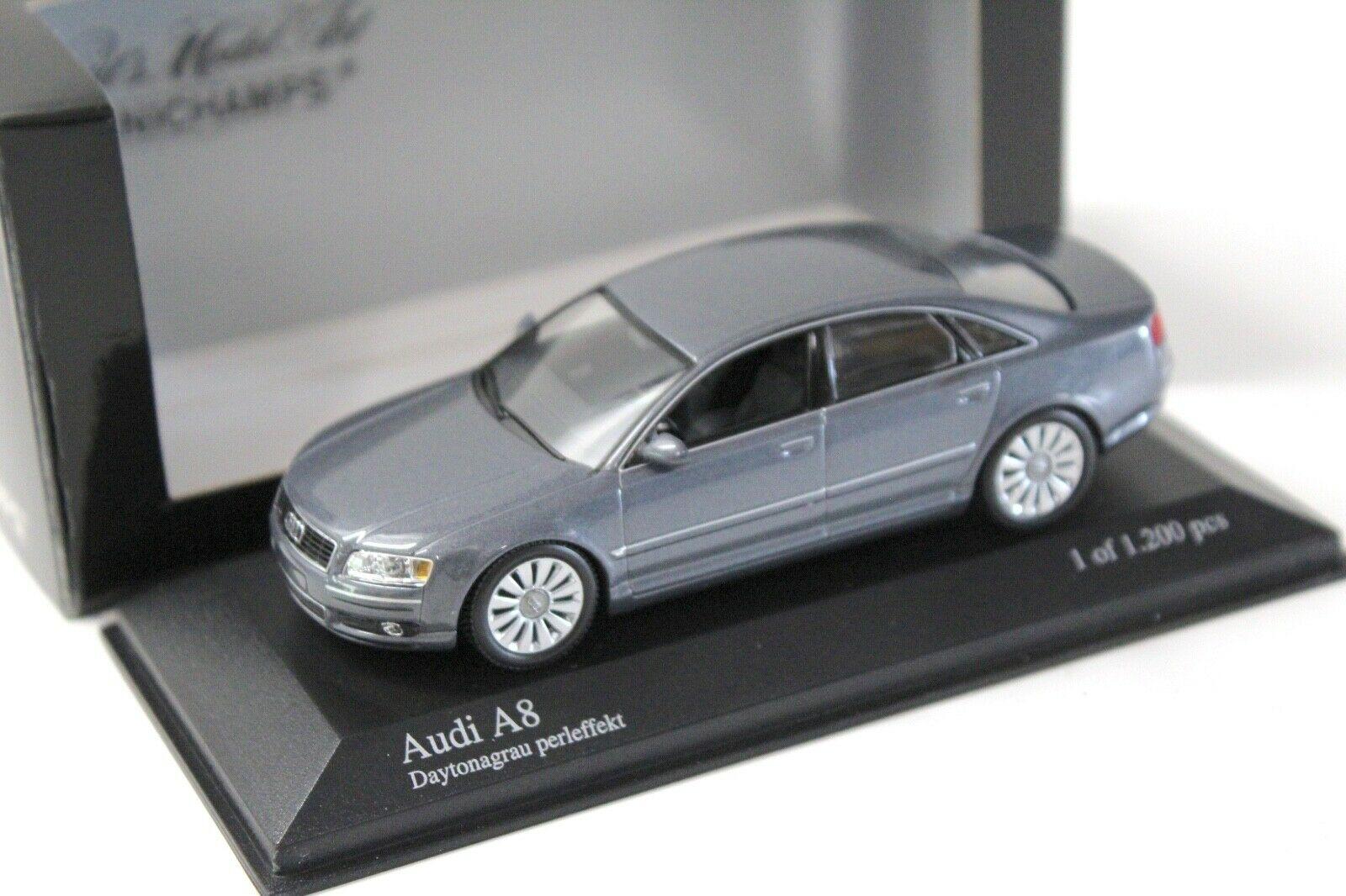 ID 34712 orig.jpg 1:43 Minichamps Audi A8 Limousine (D3) Daytona grey 2002