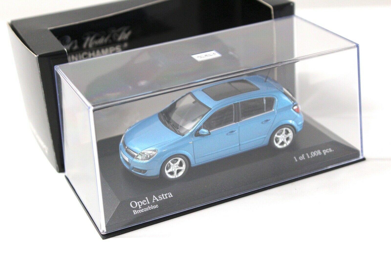 1:43 Minichamps Opel Astra H 5-Türen Breeze blue 2004